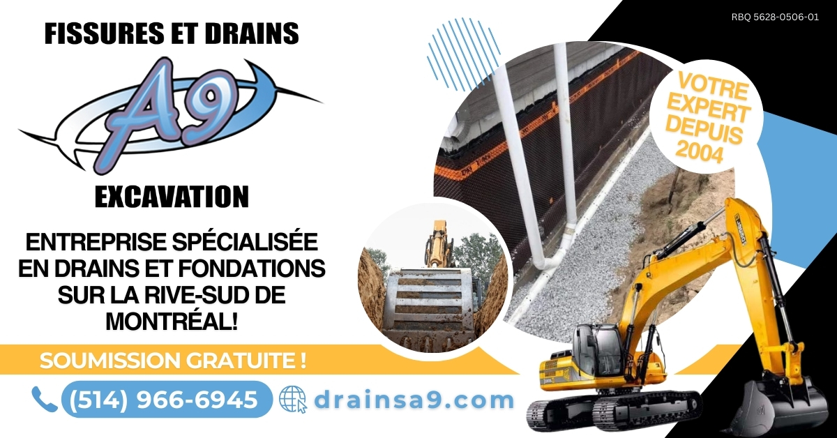 FISSURES ET DRAINS A9 EXCAVATION bandeau